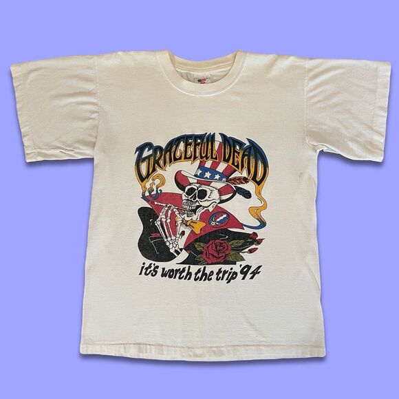 1994 Grateful Dead Rare T-Shirt Vintage Summer Tour It's Worth The Trip Size L